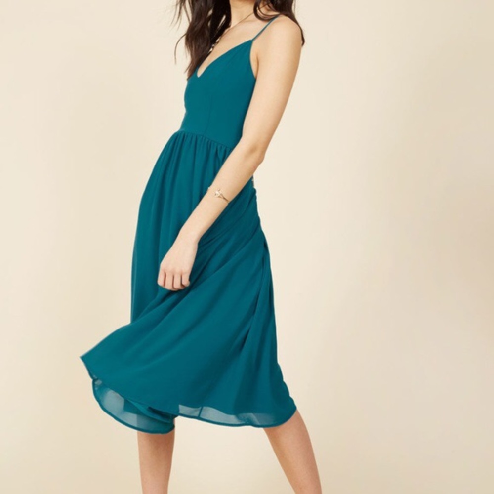 ModCloth Teal A Grace if One’s Own Midi Dress